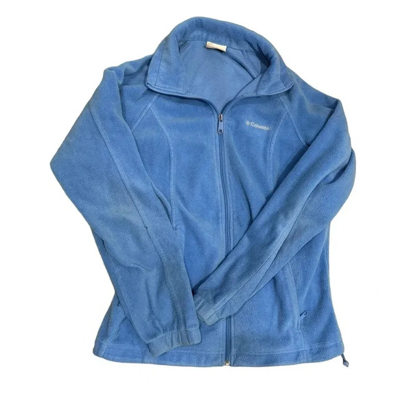 Columbia Fleece Jacket Women's Long Sleeve S Blue - Picture 1 of 4